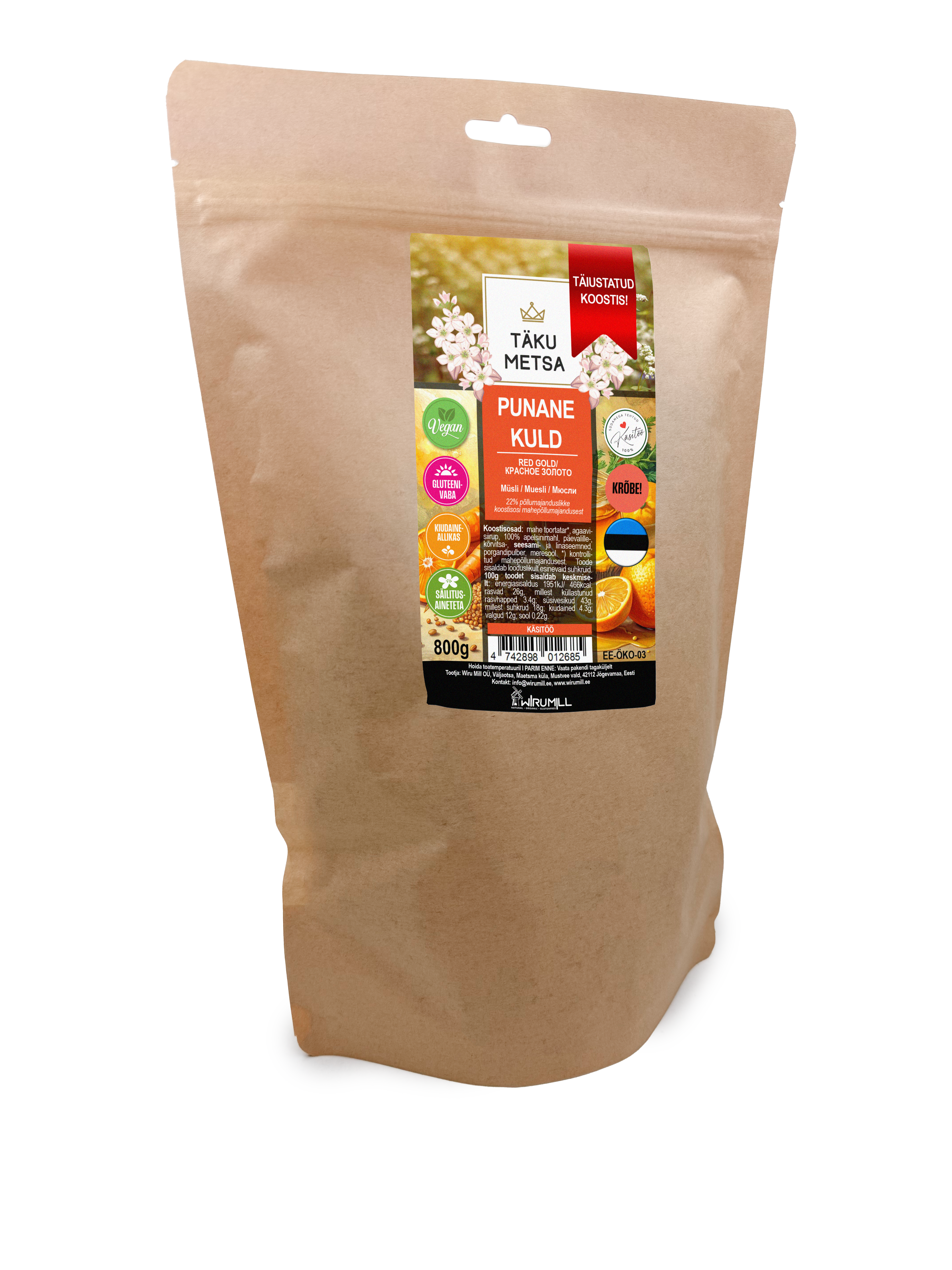 punane kuld 800g vegan